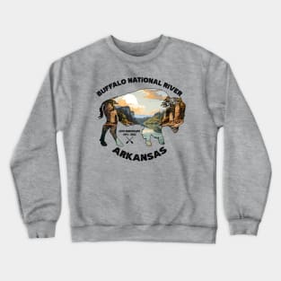 Buffalo National River 50th Anniversary Design Crewneck Sweatshirt